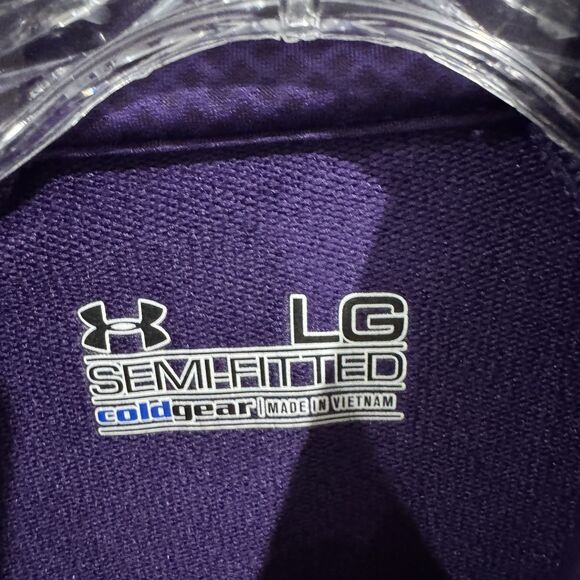 Clemson Tigers Shirt Women's Large Purple NCAA Football Pullover Under Armour - Picture 3 of 8